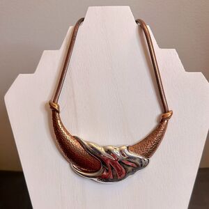 Vintage Signed MONET Statement Bib Necklace